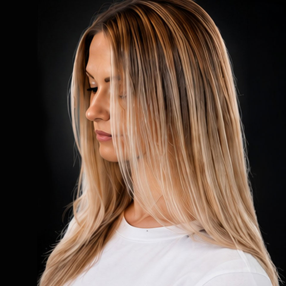Dimensional blonde color