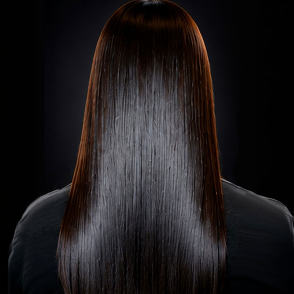 Smooth glossy long hair